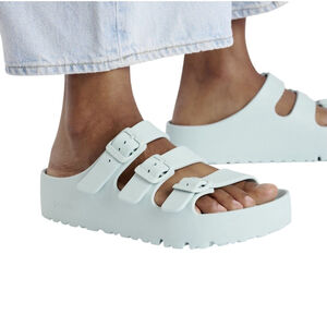 Birkenstock NWT Women's Florida III Platform EVA sandal in Surf Green in Sz 8